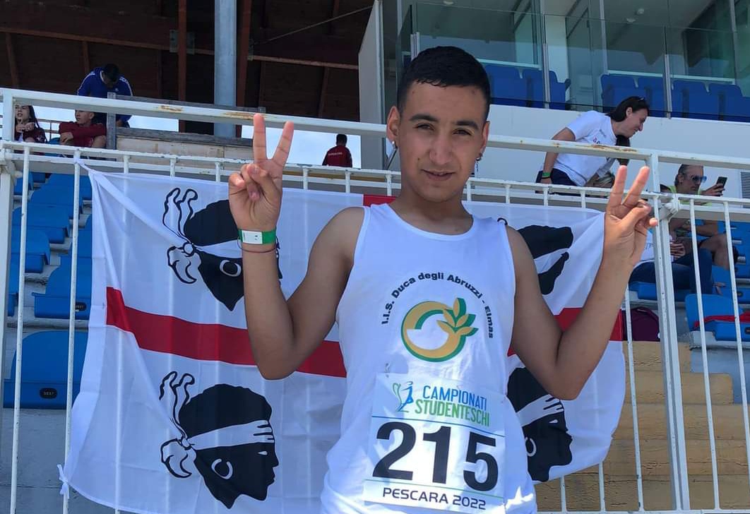 Cristian, la giovane saetta di Maracalagonis: è il nuovo campione italiano dei mille metri