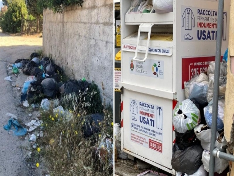Quartu, invasione di rifiuti accanto ai raccoglitori di abiti: “E nel litorale sono arrivati i topi”
