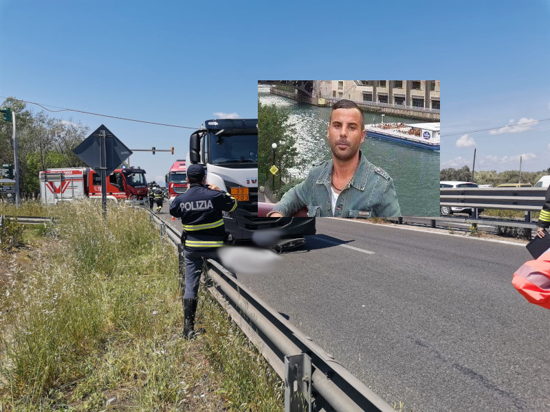 Ciclista 39enne travolto da un camion sulla Ss 130 ad Assemini, addio a Gemiliano Montis