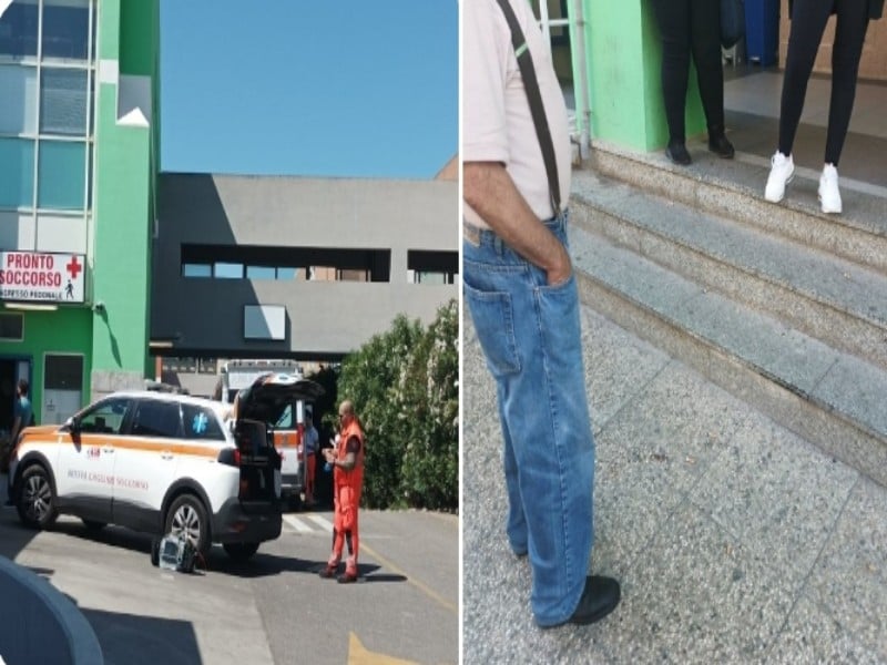 Monserrato, in piedi o seduti sulle scale fuori dal pronto soccorso: “Attese lunghissime anche se arrivi col 118”