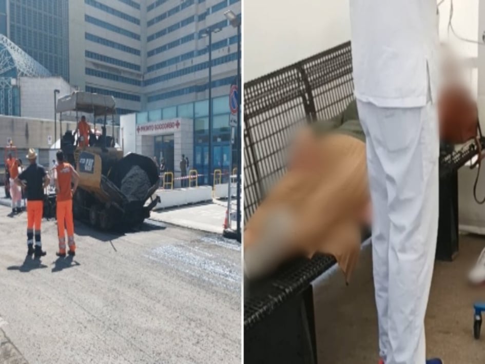 Cagliari, attese sfiancanti tra la polvere fuori dal Brotzu: “Stiamo facendo entrare i pazienti di ieri notte”