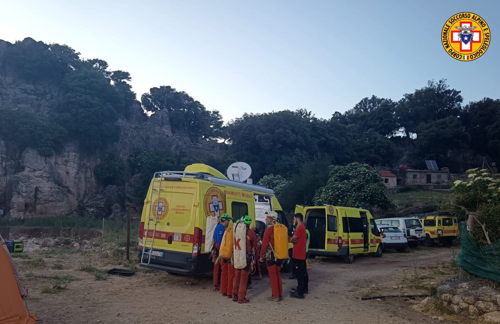 Urzulei, proseguono le operazioni di soccorso di uno speleologo ferito nella grotta S’Edera