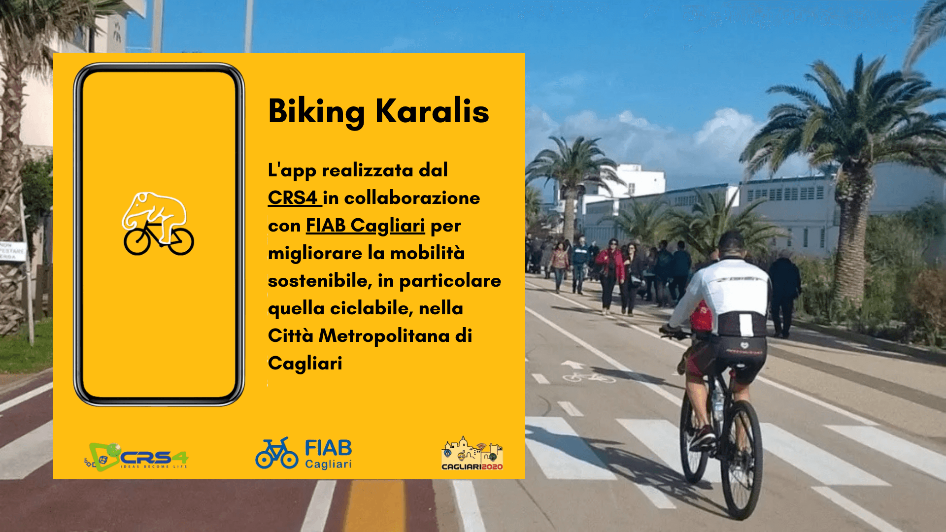 Biking Karalis: la nuova app per i ciclisti della Città Metropolitana di Cagliari