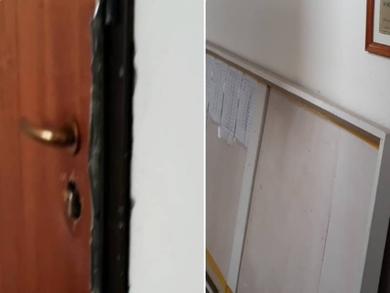 Devastante blitz dei ladri nel palazzetto di Assemini: “Porta e chioschi sfondati, hanno rubato soldi e cibo”