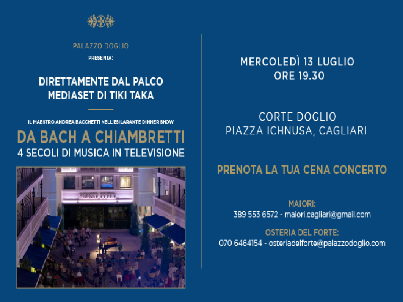 “Da Bach a Chiambretti” del Maestro Andrea Bacchetti