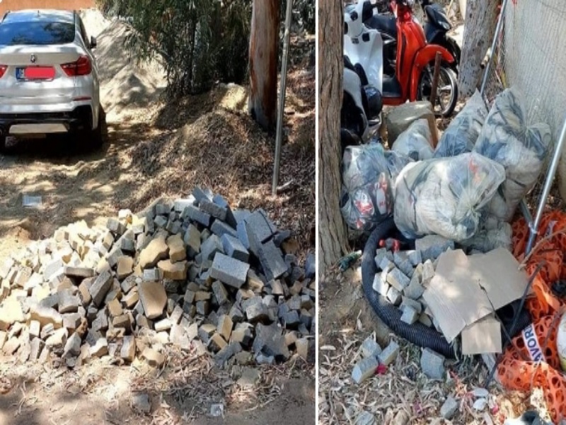 Sinnai, rifiuti e mattoni scaricati a Torre delle Stelle: cafoni già scatenati vicino alla spiaggia