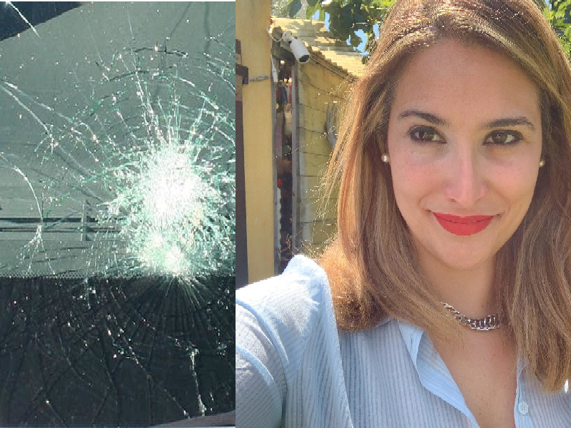 “A Pirri un uomo ha cercato di incendiare la nostra auto, ci siamo affacciati e ha distrutto il parabrezza”