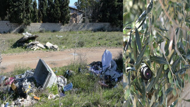 Quartu, scacco ai caddozzi: telecamere mobili per stanare chi abbandona rifiuti e tutelare il campo da basket