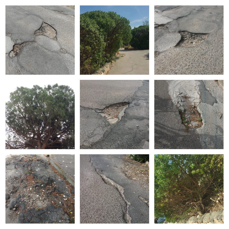 Quartu, buche e dossi anche davanti alle scuole: lo strano paesaggio lunare di Stella di Mare 2