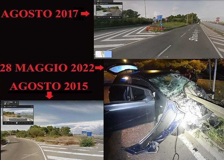 Cagliari, sbanda e l’auto finisce infilzata dal guard rail a Genneruxi: “Rotto e mai ripristinato”