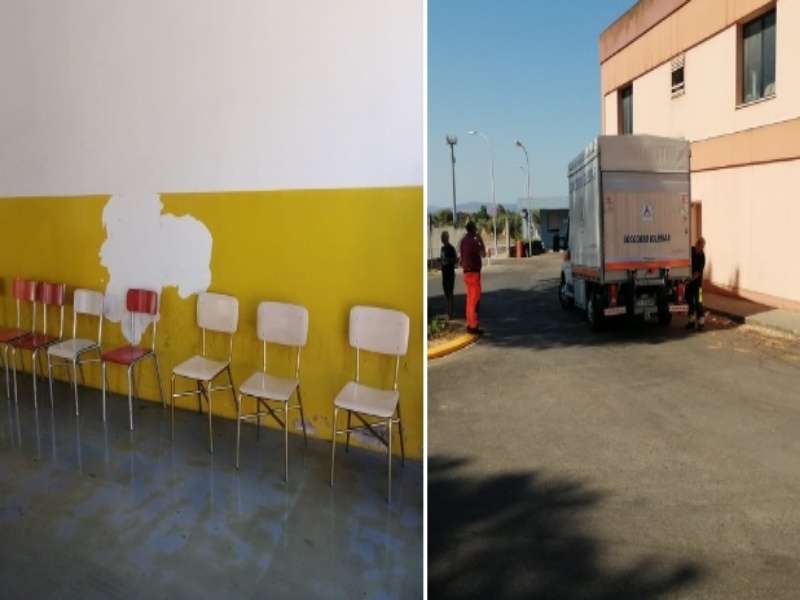 Carbonia, il sacrificio dei volontari: “Portiamo noi le sedie che non ci sono al pronto soccorso”