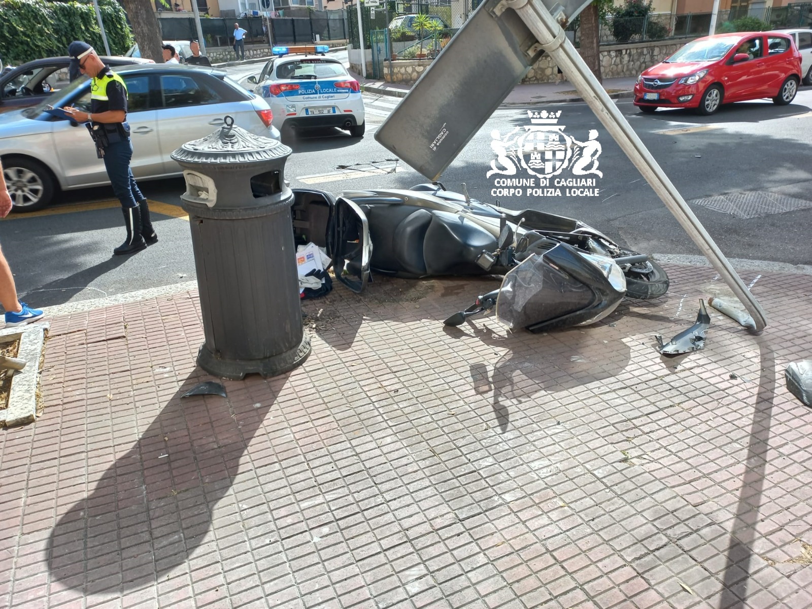 Ieri sette incidenti stradali a Cagliari: tre i feriti gravi