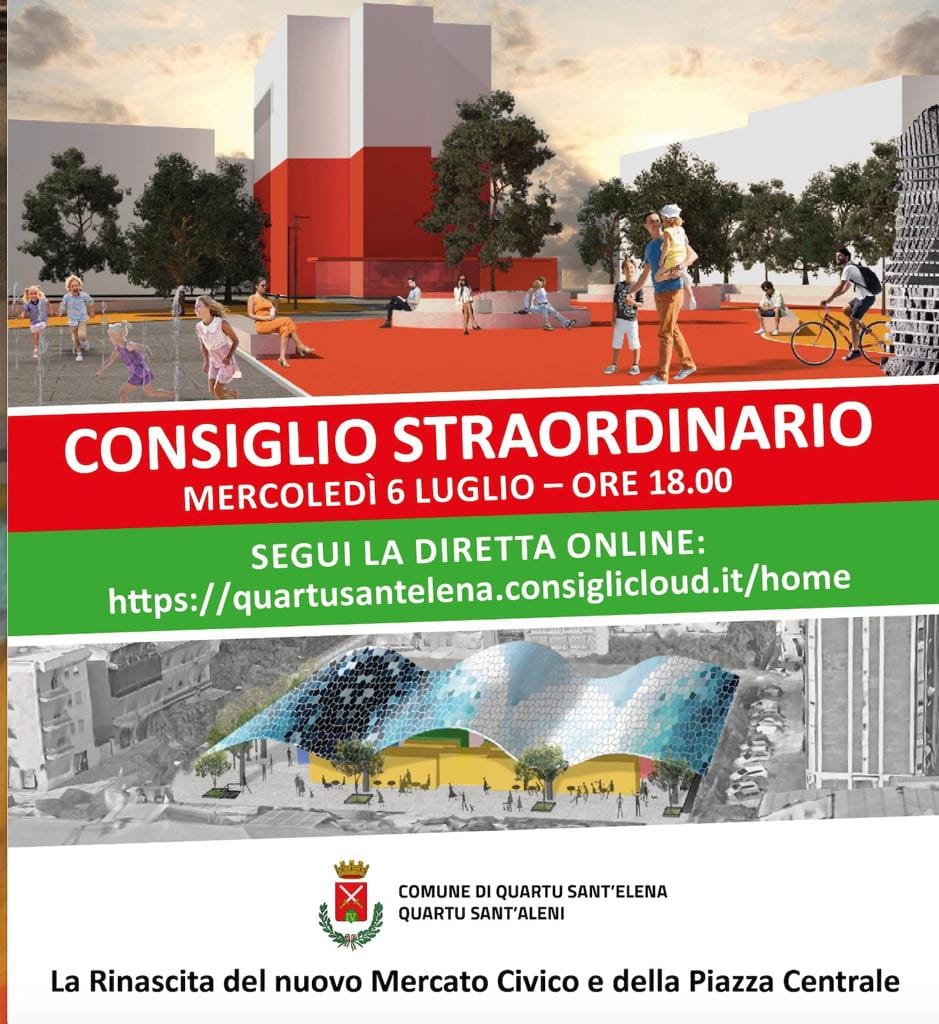 Una nuova piazza per Quartu, un nuovo grande mercato con i tavolini nell’area food market