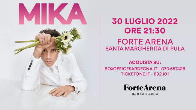 Si accende la Forte Arena a Santa Margherita di Pula, il 30 luglio concerto di Mika