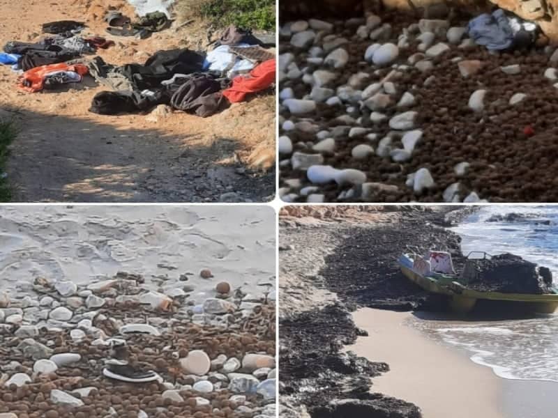 Pula, scempio al Pinus Village: “Tappeto di vestiti e scarpe abbandonati dai migranti anche nelle calette”