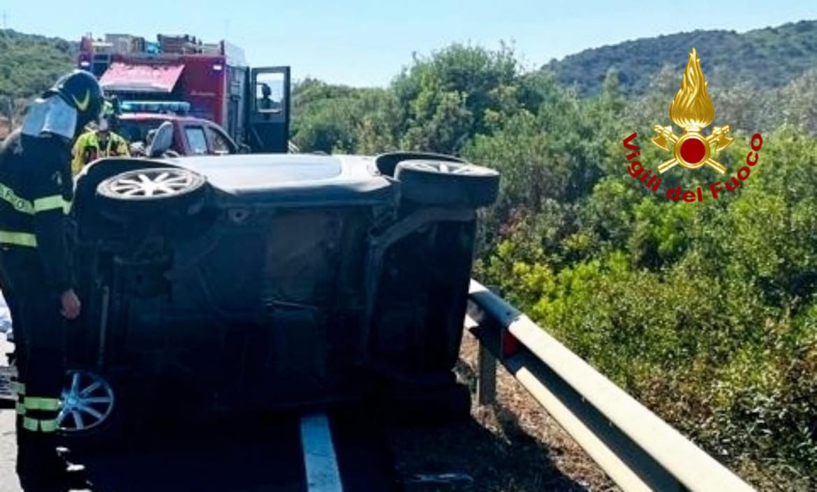 La Smart si ribalta in una terribile carambola, perde la vita un 42enne a Uta