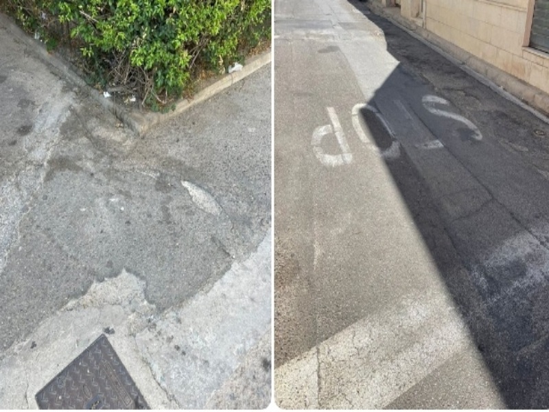 “A Pirri slalom tra buche e rifiuti, dobbiamo passare tra le auto per i troppi marciapiedi inesistenti”