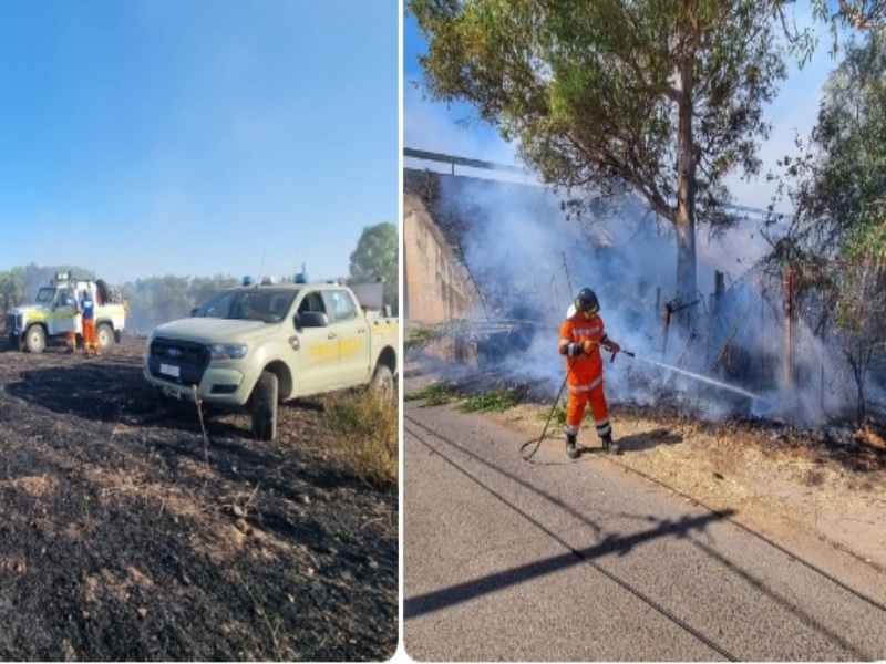 Il fuoco devasta le campagne di Assemini, frutteti e terreni divorati dalle fiamme a Sa Mura