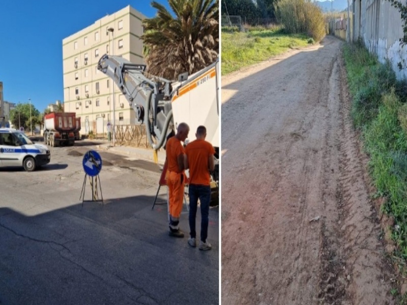 Quartu, 10 giorni per asfaltare due strade: sul litorale di Flumini restyling definitivo nel 2023
