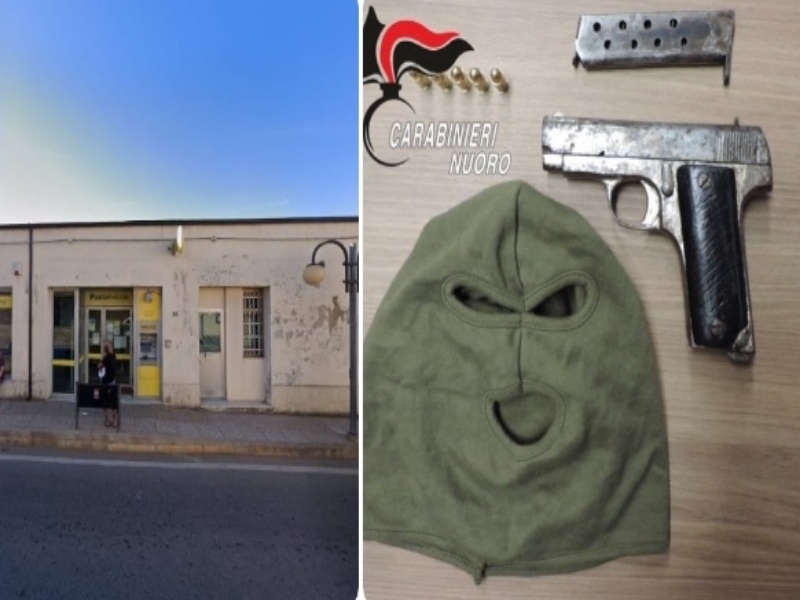 Tentata rapina alle poste di Lotzorai, preso il malvivente: è un pregiudicato 47enne