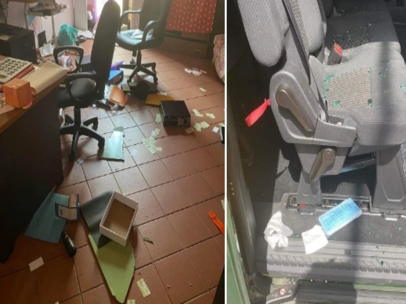 Vandali scatenati a Quartu, devastata la sede della Prociv: “Hanno distrutto anche le ambulanze”