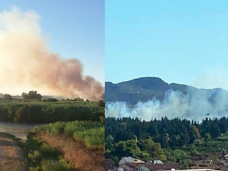 Villaputzu, vasto incendio a ridosso del Flumendosa: in azione pompieri e canadair