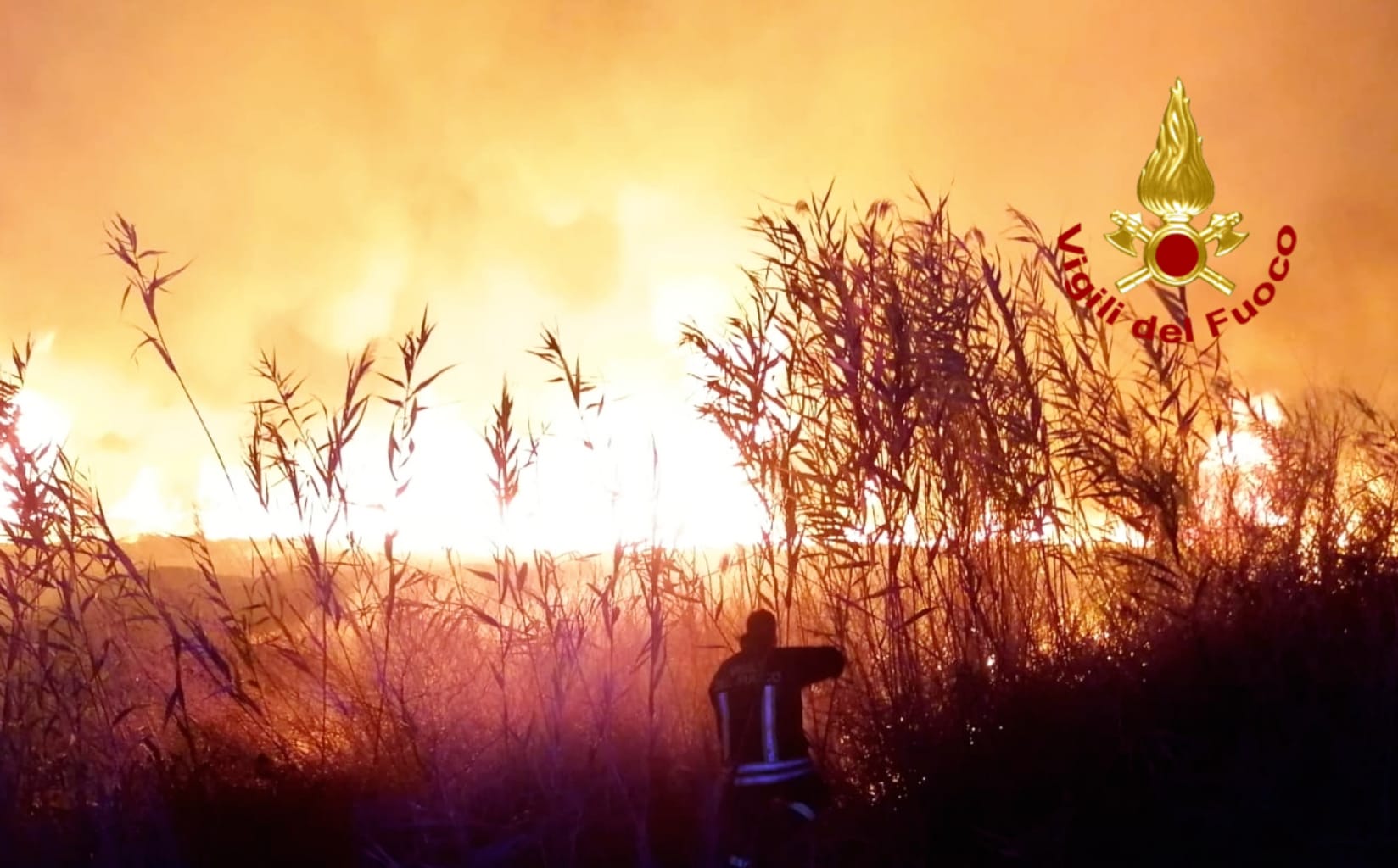 Notte di fuoco anche a Cagliari, fiamme a Pirri e nei pressi della Motorizzazione civile