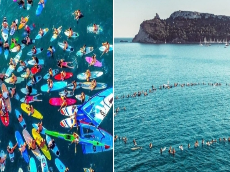 L’abbraccio dei surfisti al Poetto per Diddo Ciani, il re del surf morto a 62 anni