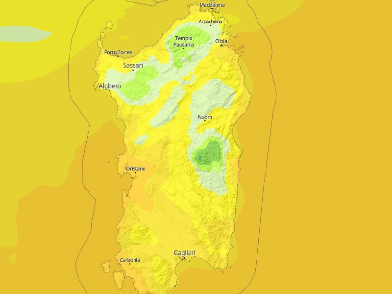 Miracolo nel weekend, crollo delle temperature in tutta la Sardegna: da 35 a 25 gradi