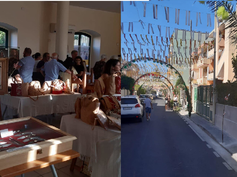 Villaggio enogastronomico e strade addobbate, Selargius in festa per il matrimonio di Martina e Samuele