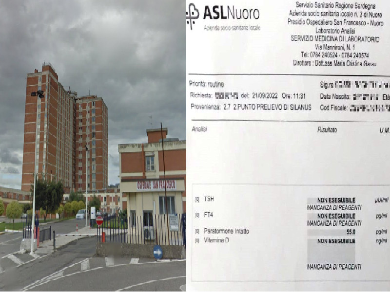 Sardegna, sanità nel caos totale: “Mancano anche i reagenti per le analisi del sangue”