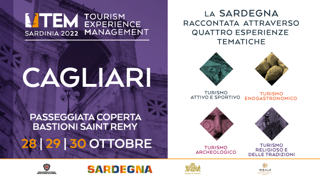 Tem Sardinia 2022: a Cagliari dal 28 al 30 ottobre per un tour esperenziale alla scoperta di un mondo chiamato Sardegna