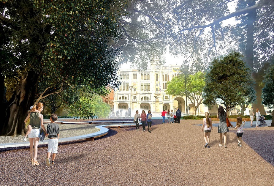 Cagliari, a gennaio la nuova piazza Matteotti: addio a laghetto e infopoint