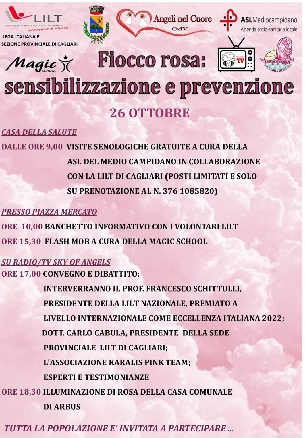 Mese della prevenzione del tumore al seno: le iniziative di Angeli nel Cuore