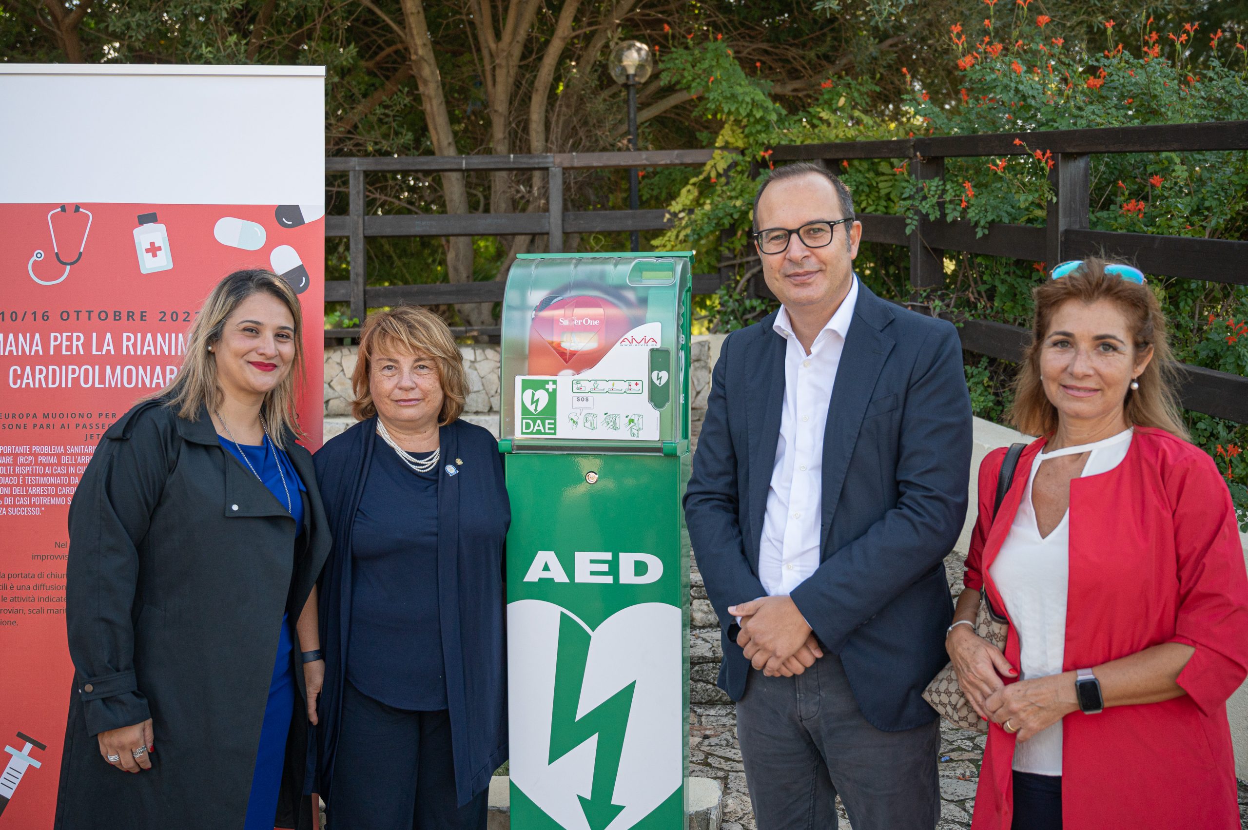 Al parco di Terramaini col cuore protetto, un defibrillatore salvavita vicino al teatro