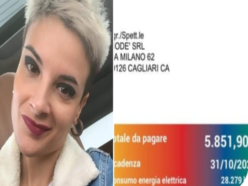 Cagliari, 5800 euro di luce: “Sono solo una piccola imprenditrice, come la pago?”
