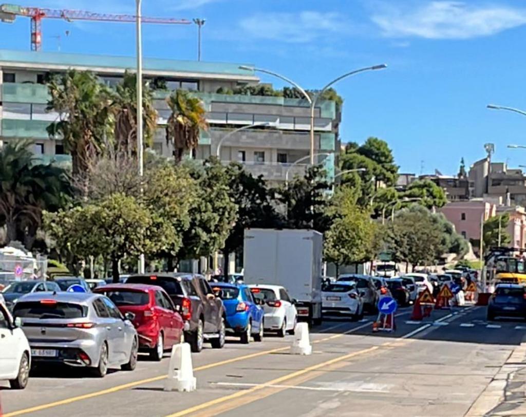 Traffico bloccato e niente scuola per i ragazzi: alle 8 del mattino a Cagliari si potano le siepi