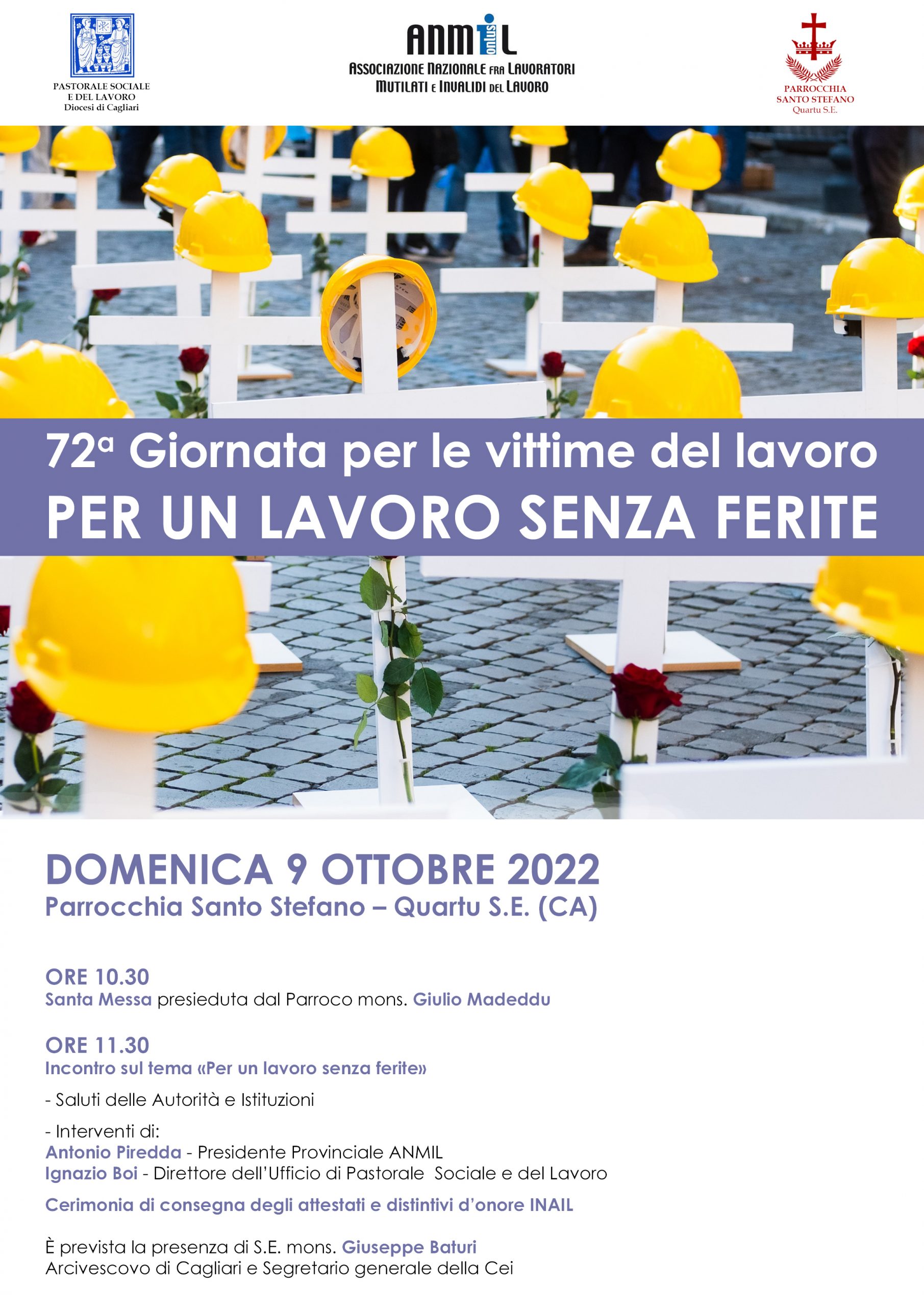 A Quartu la Giornata per le Vittime degli Incidenti sul Lavoro