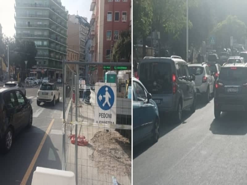 Cagliari, il caos è servito: cantieri e traffico impazzito in centro sino a luglio, “grazie Truzzu”