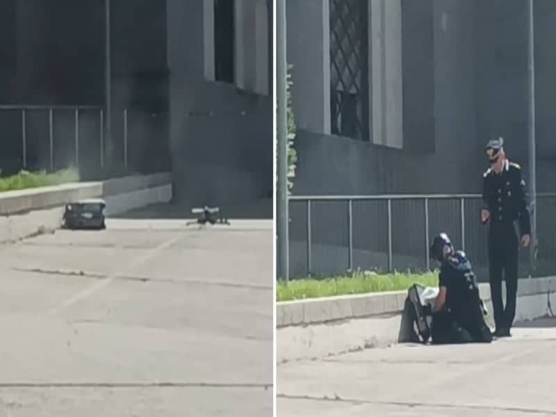 Cagliari, fine della paura: scarpe e vestiti nella valigia sospetta davanti al tribunale (VIDEO)