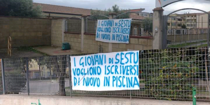 Piscina di via Dante chiusa, giovani nuotatori in rivolta a Sestu