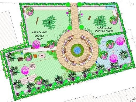 Cagliari, addio al vecchio sterrato di via Is Guadazzonis: al suo posto un giardino con aree cani e fontana