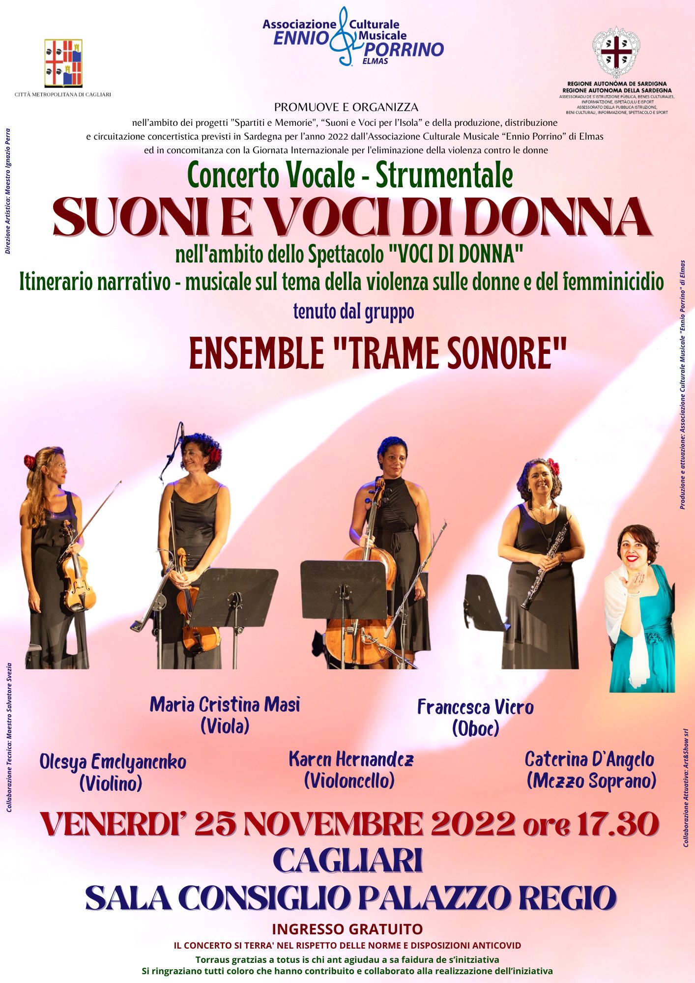 Suoni e voci di donna: musica e parola a Palazzo Regio