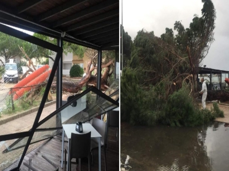 Maltempo furioso, devastazione sulla spiaggia di Oristano: colpiti i chioschi di Torregrande