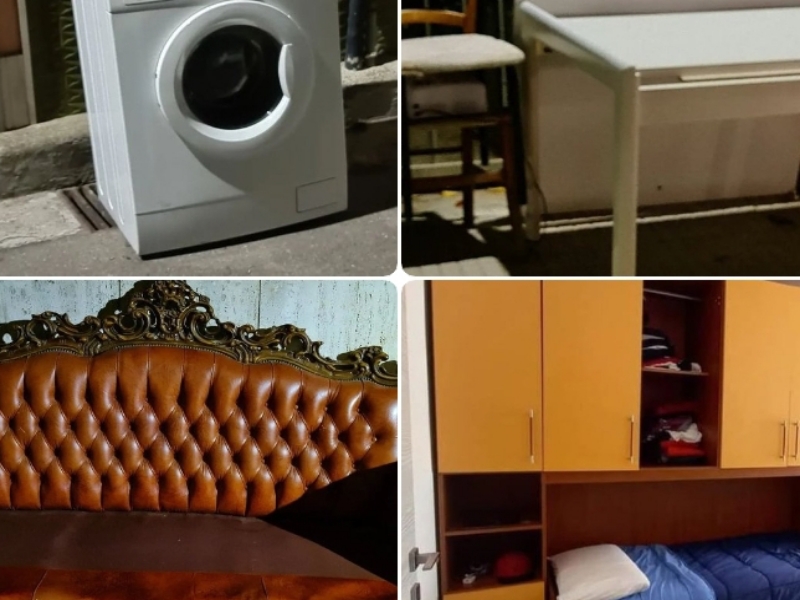 Divani, lavatrici e poltrone quasi nuovi nel Cagliaritano: “Mobili gratis salvati dalla strada”