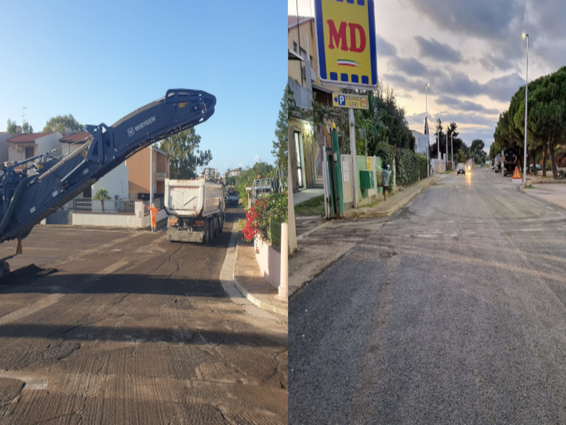 Miracolo dopo decenni di attesa a Quartu, asfaltate le prime strade colabrodo nel litorale
