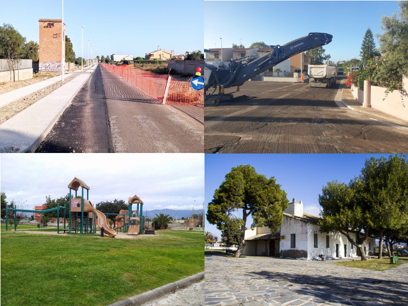 Quartu, tripla svolta a Flumini: via dell’Autonomia più sicura e addio buche dal parco Parodi a Capitana