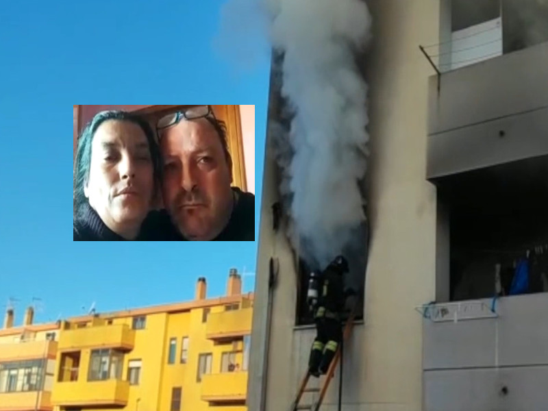 Casa distrutta dal fuoco a Quartu: “Noi e i nostri 3 bimbi vivi ma non abbiamo più nulla”