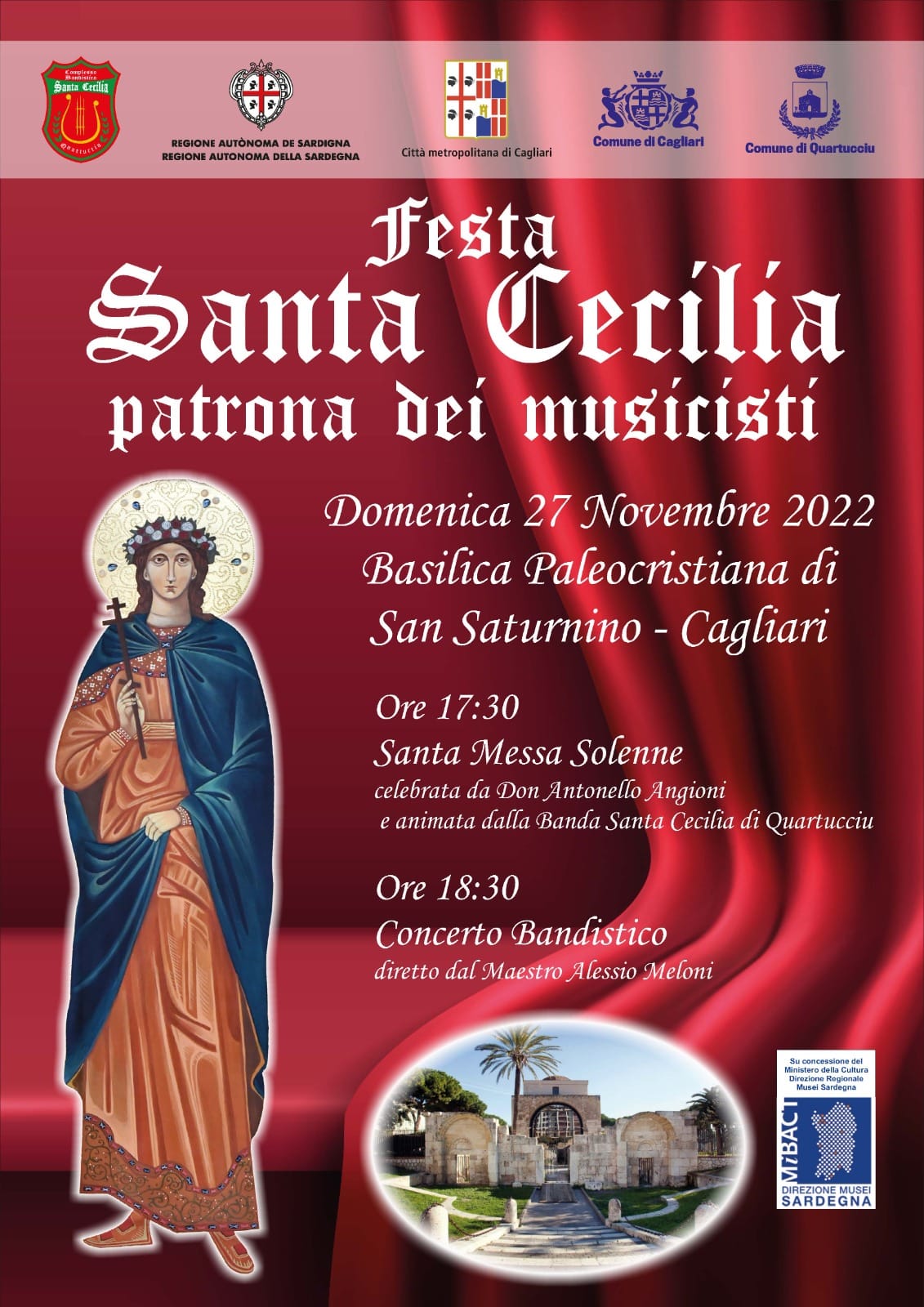 Domenica 27 novembre la Festa di Santa Cecilia
