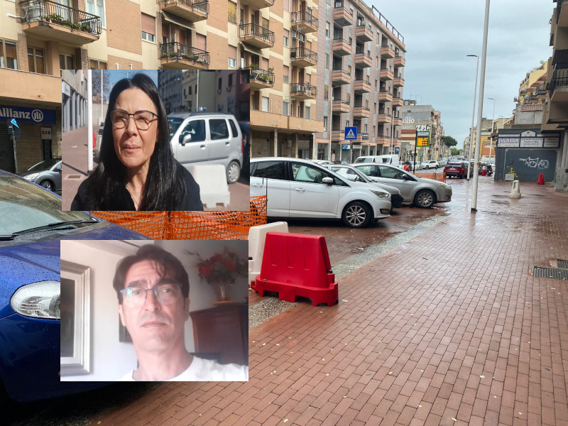 Cagliari, viale Sant’Avendrace abbandonata: “Lavori fermi e strada buia senza nemmeno le luminarie”